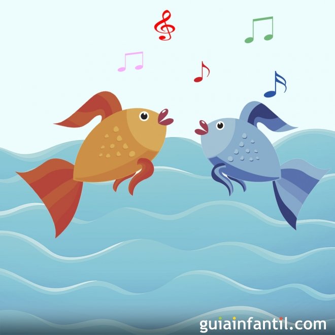 Peixe vivo. Letra de canção para crianças