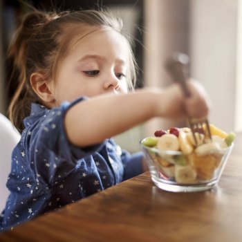 A merenda das crianças