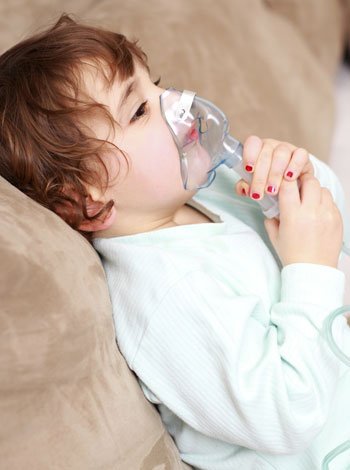 Asma infantil. Criança com asma