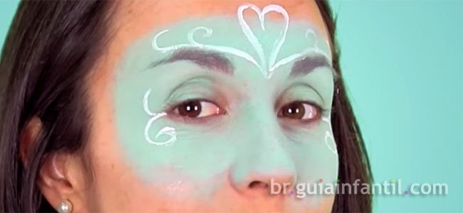 Maquiagem de Elza, de Frozen. Parte 2 Maquiagem de Elza, de Frozen. Parte 2