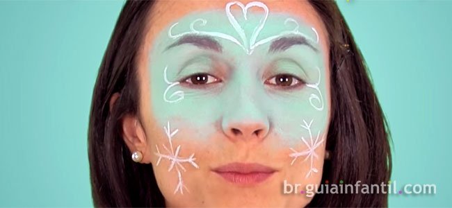 Maquiagem de Elza, de Frozen. Parte 3 Maquiagem de Elza, de Frozen. Parte 3