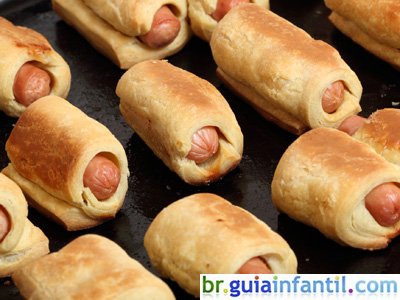 Receita de mini cachorro-quente de forno
