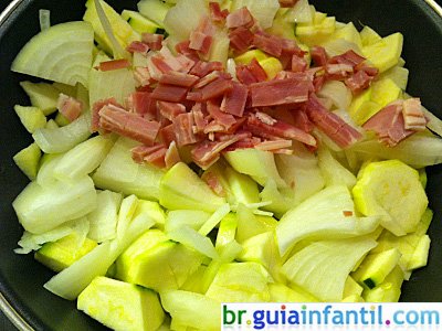 Receita de pudim de abobrinha para crianças