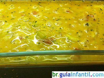 Receita de pudim de abobrinha para crianças